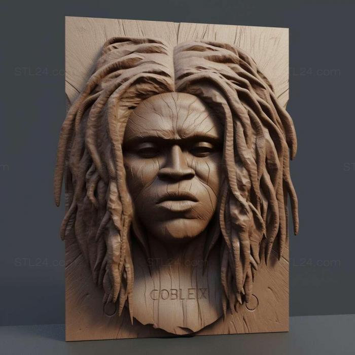 Characters (chief keef 2, HERO_2318) 3D models for cnc